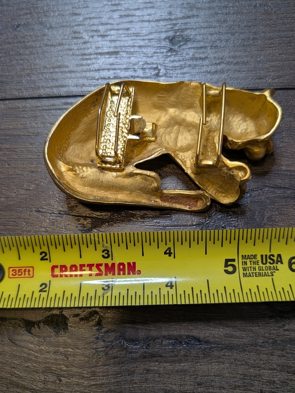 Gold Colored Tiger 1990s Belt Buckle - Picture 6 of 9